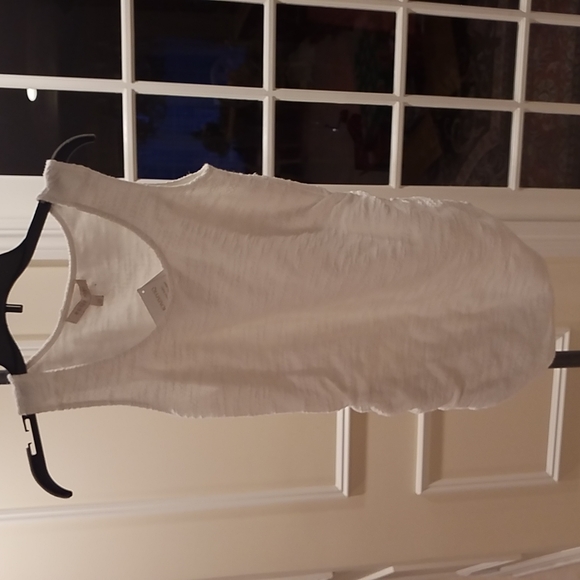 Rosie's Pope Jeni Ruched Textured White Maternity Top. NEW NWT! - Picture 1 of 16